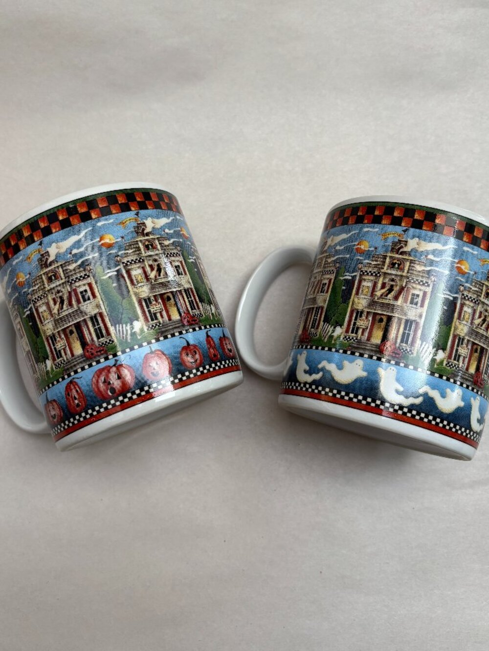 πVintage Debbie Mumm Halloween Mugs- Set of 2- π»